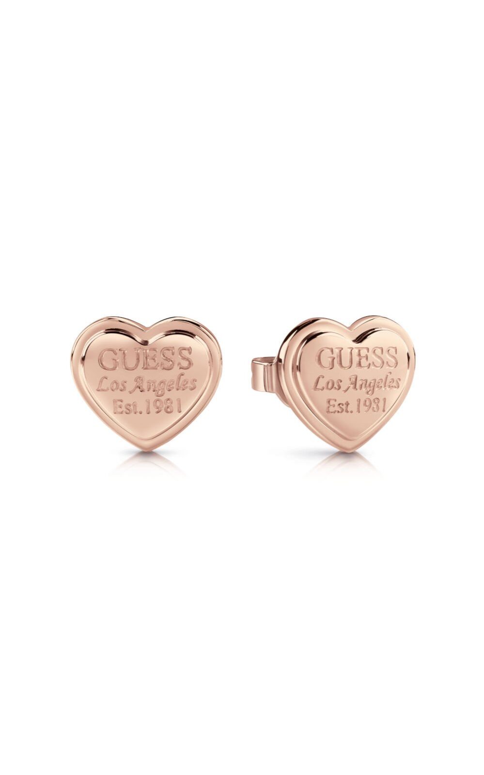 guess-steel-follow-my-charm-ube28010-ροζ-χρυσά-σκουλαρίκια-καρδιές