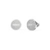 guess-steel-studs-party-jube02155jwrht/u-ασημένια-σκουλαρίκια-με-σχέδιο